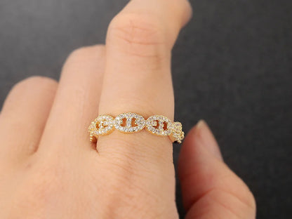 Hip Hop Link Ring for Women