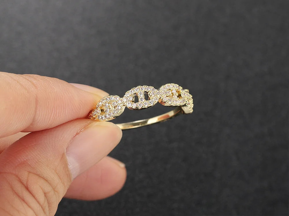 Hip Hop Link Ring for Women
