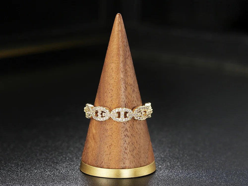 Hip Hop Link Ring for Women