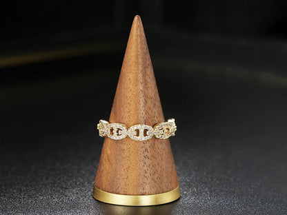 Hip Hop Link Ring for Women