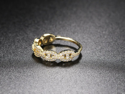 Hip Hop Link Ring for Women