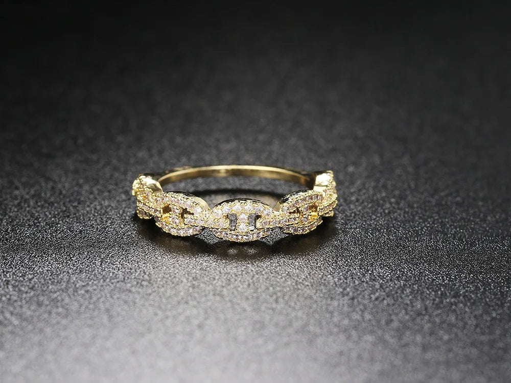 Hip Hop Link Ring for Women