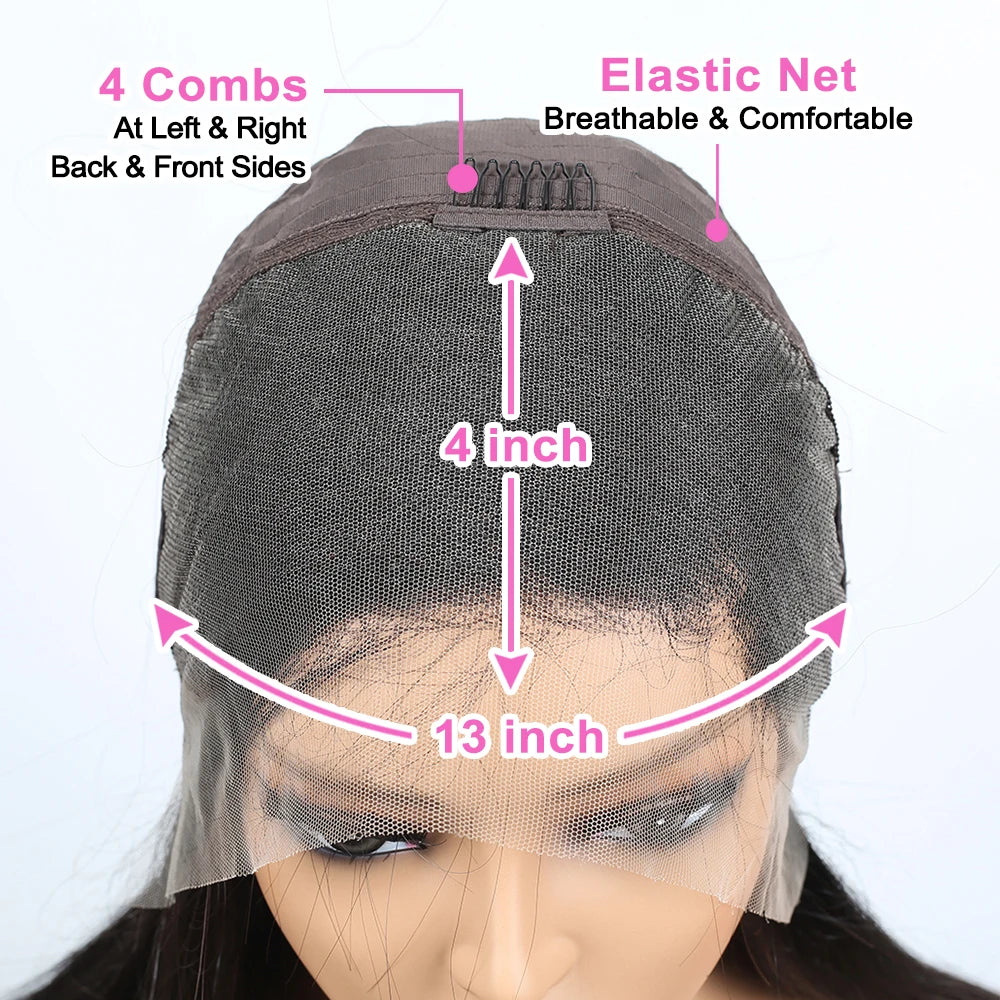 Bone Straight 13x4 Lace Front Wigs