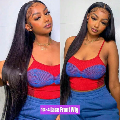 Bone Straight 13x4 Lace Front Wigs