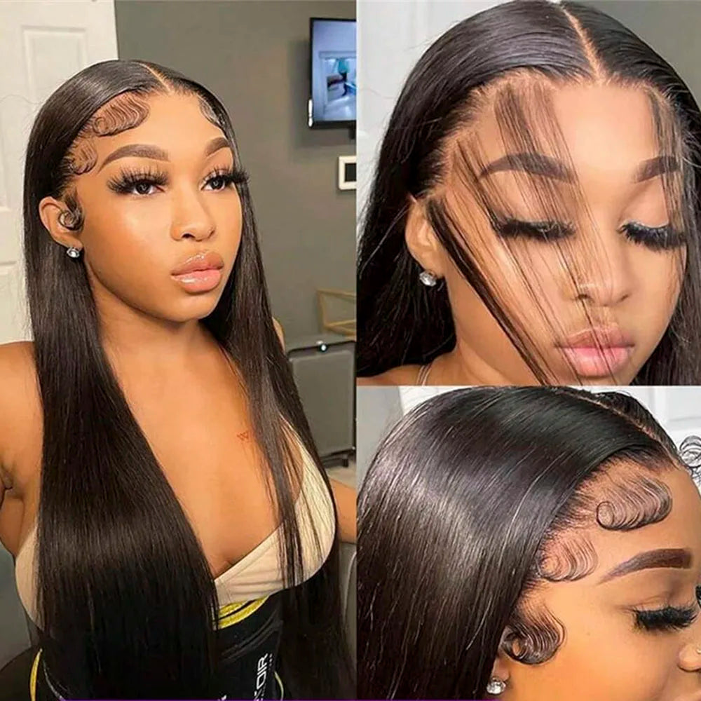 Bone Straight 13x4 Lace Front Wigs