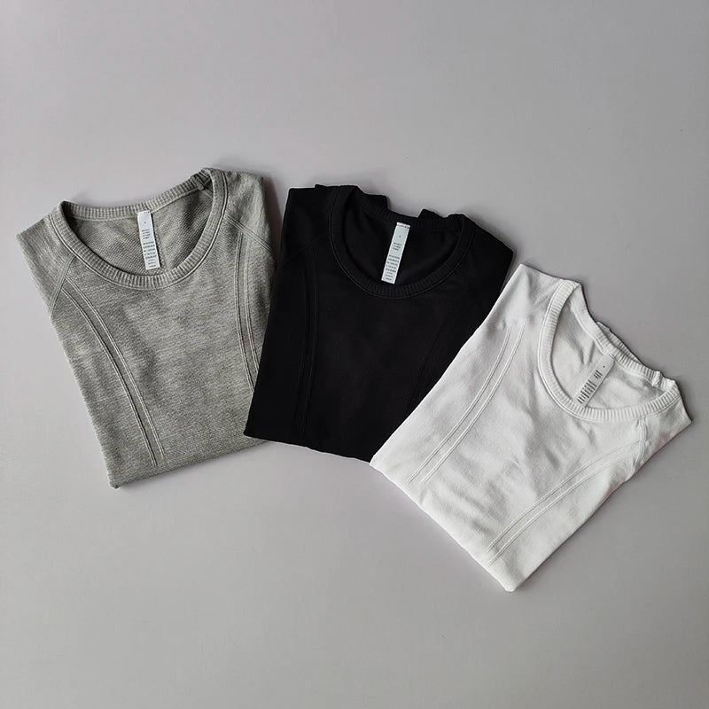 , Sports Tops, Round Neck,,