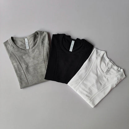 , Sports Tops, Round Neck,,