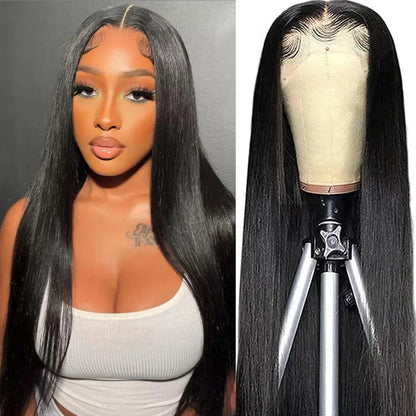 26-inch straight lace front wig