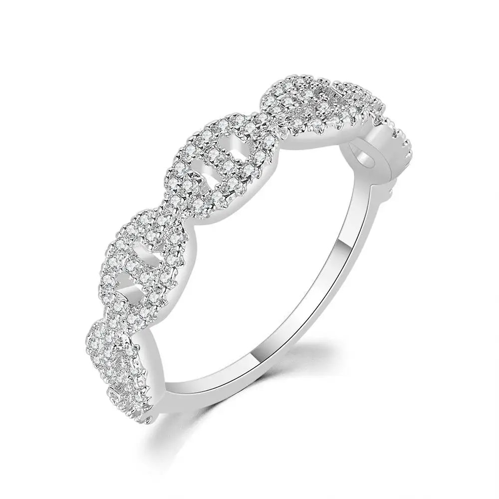 Hip Hop Link Ring for Women