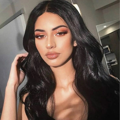 Black Synthetic Wig Hair