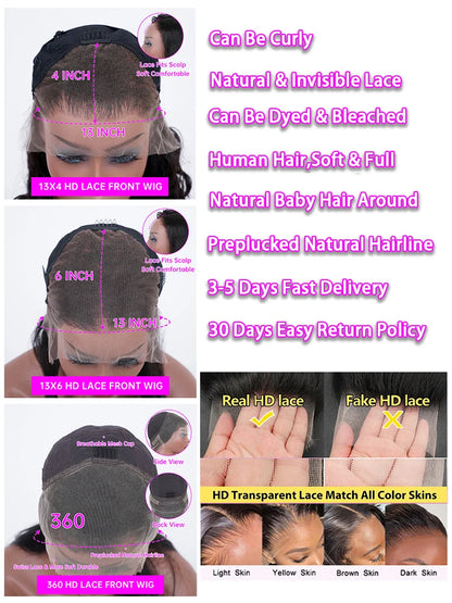 Brazilian Bone Straight Human Hair Wigs