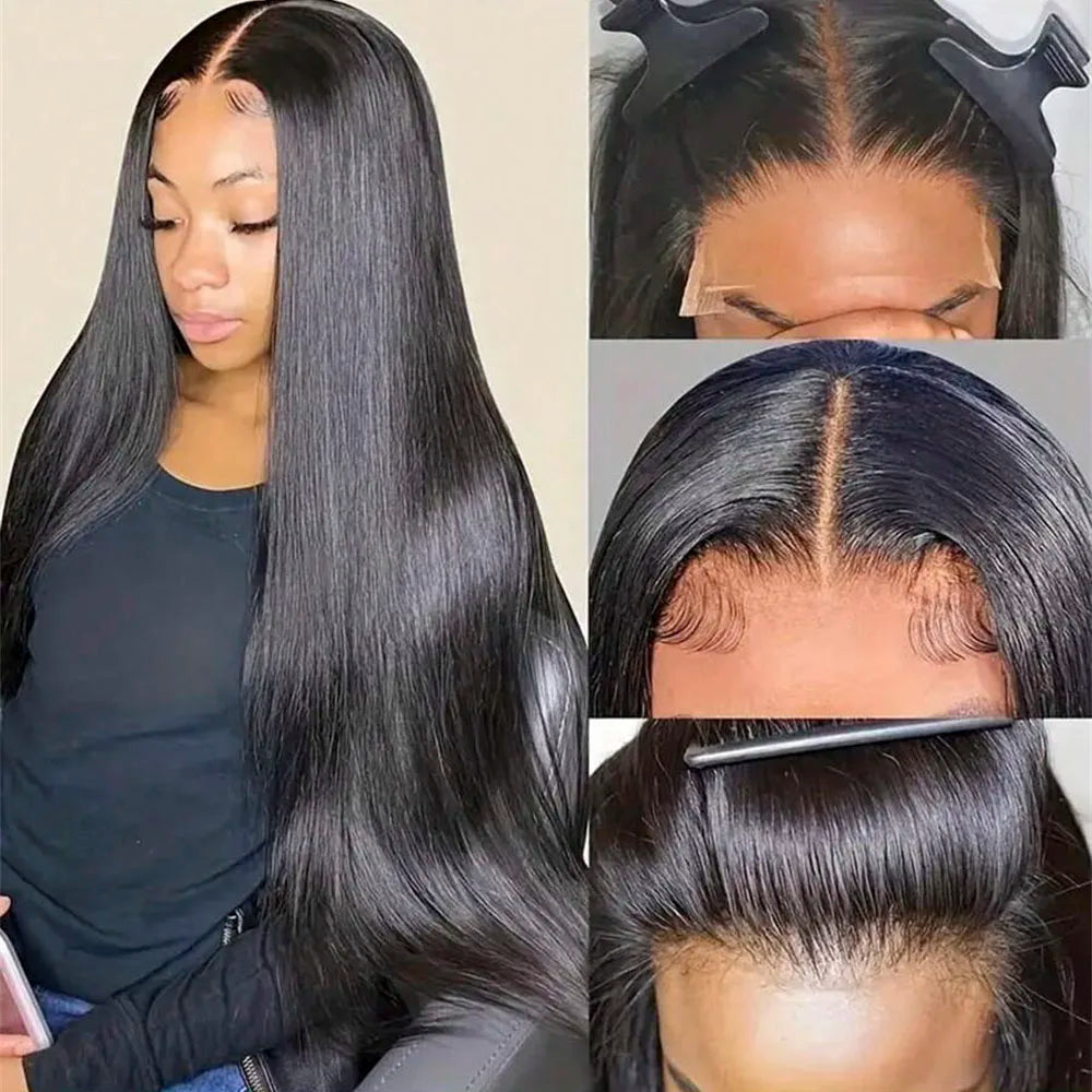 Bone Straight 13x4 Lace Front Wigs