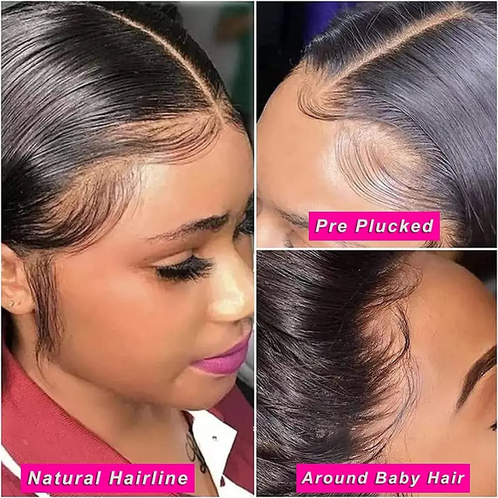 26-inch straight lace front wig