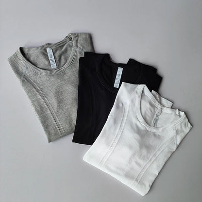 , Sports Tops, Round Neck,,