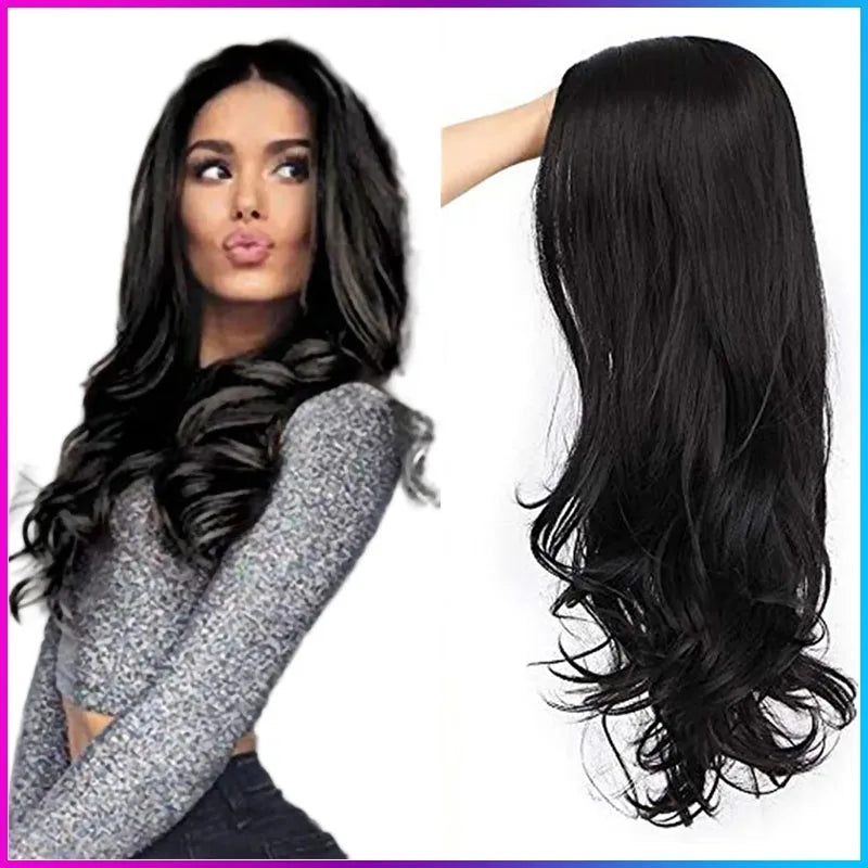 Synthetic Long  Wavy Wig