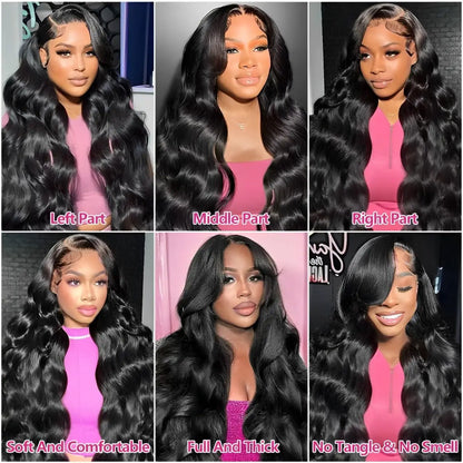 46 Inch Body Wave Human Hair Wigs
