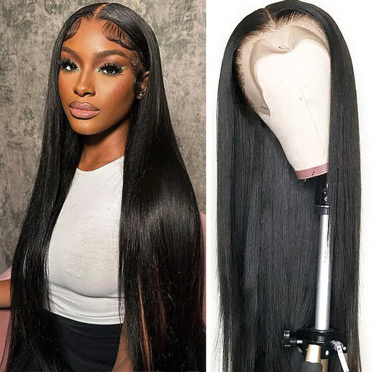 26-inch straight lace front wig