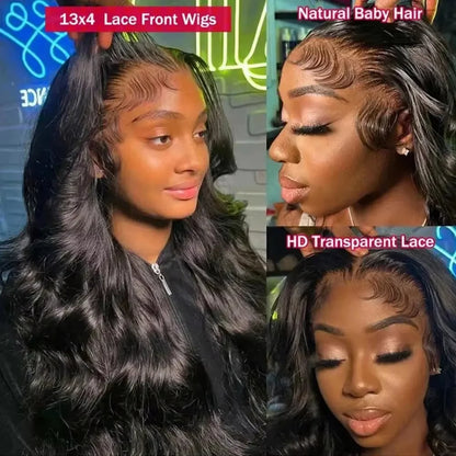 46 Inch Body Wave Human Hair Wigs