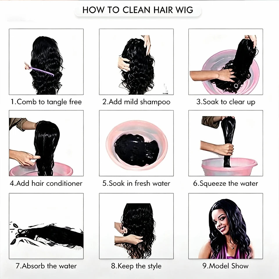 Brazilian Bone Straight Human Hair Wigs