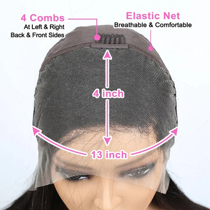 Bone Straight 13x4 Lace Front Wigs