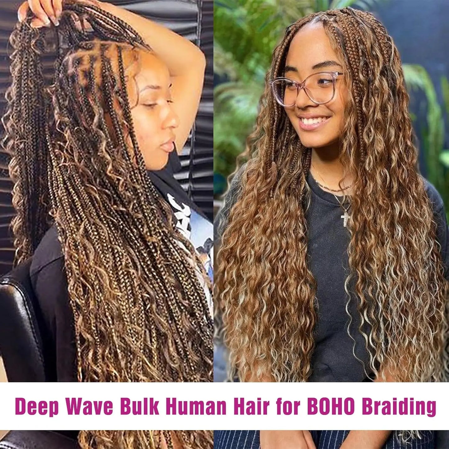 Deep Wave Bulk Human Hair