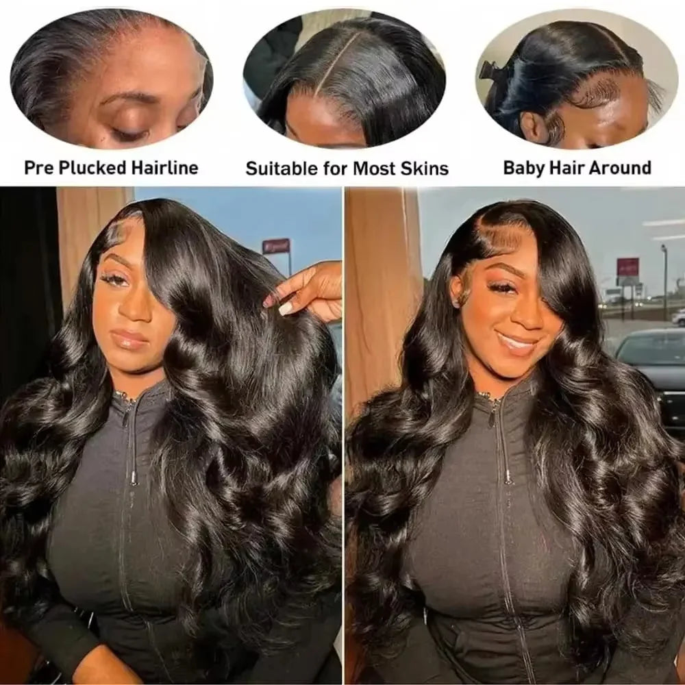 46 Inch Body Wave Human Hair Wigs