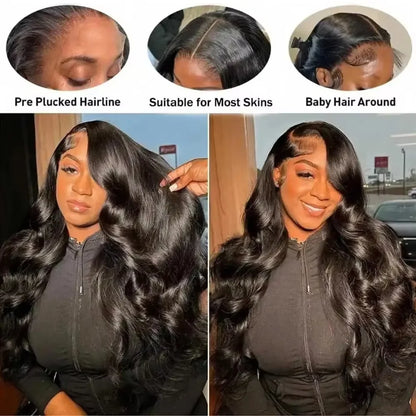46 Inch Body Wave Human Hair Wigs