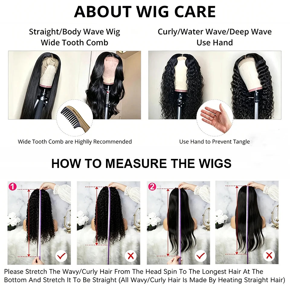 Brazilian Bone Straight Human Hair Wigs