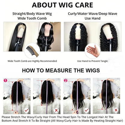 Brazilian Bone Straight Human Hair Wigs