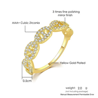 Hip Hop Link Ring for Women