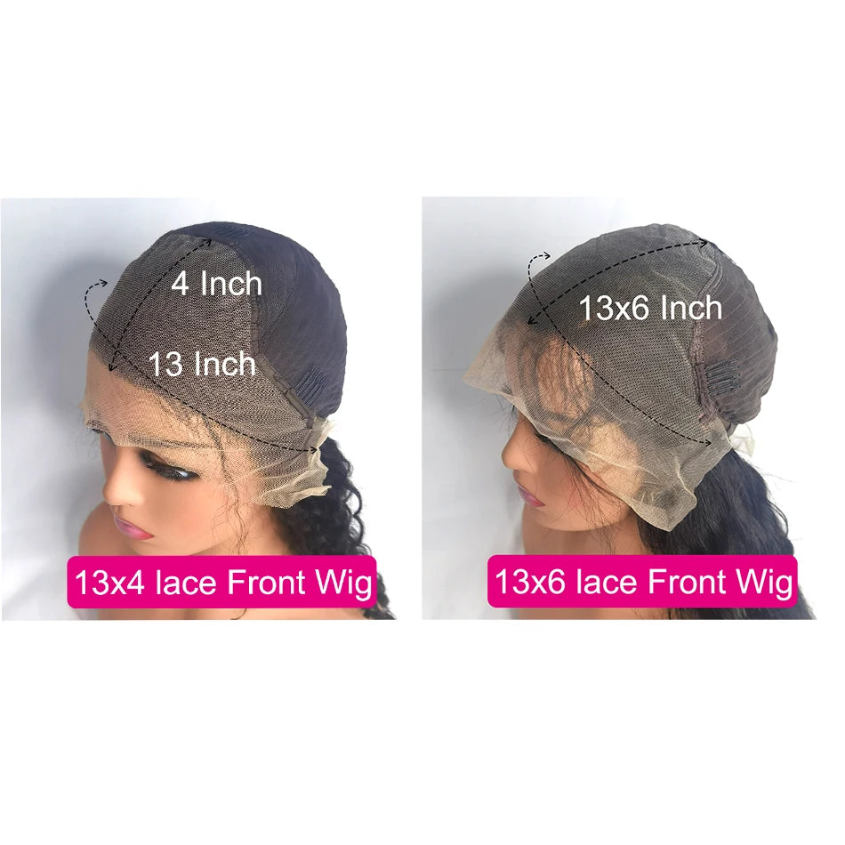 46 Inch Body Wave Human Hair Wigs
