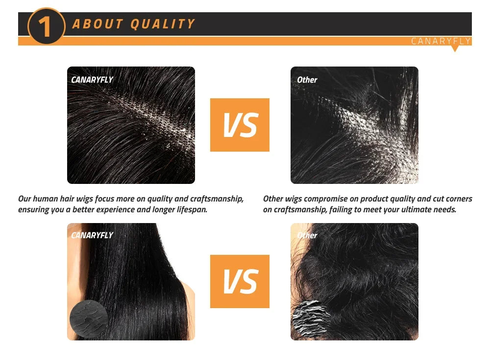 46 Inch Body Wave Human Hair Wigs