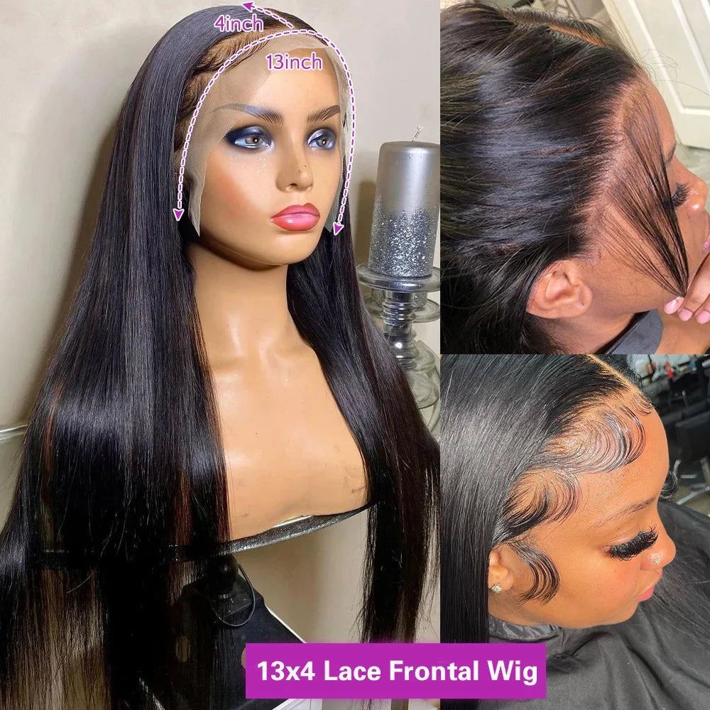 Bone Straight 13x4 13x6 Lace Frontal Wigs